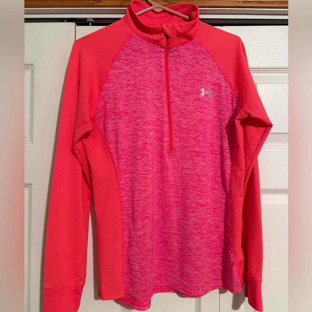 Under Armour Vibrant Pink Half-Zip Top